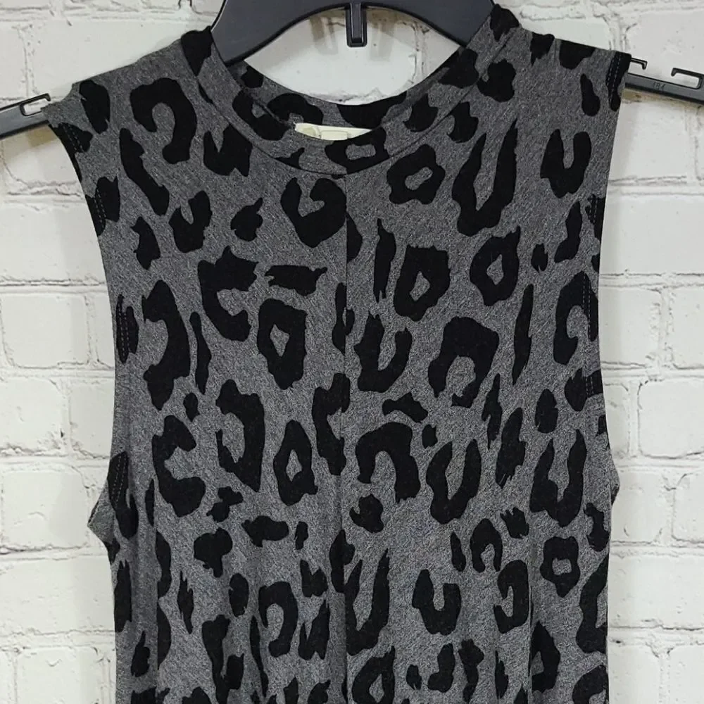 Tucker + Tate Girls Leopard Dress Large 10 12 Soft Swing Skater Tween Tank Dress
